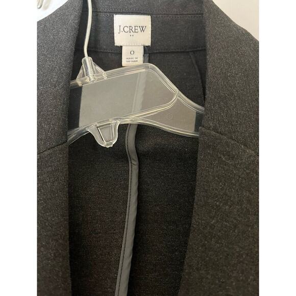 J. Crew Factory Ponte Work Blazer Woman Size 0 Dark Gray - Picture 4 of 13